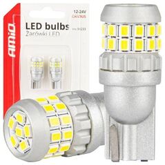 Żarówki LED CANBUS T10 W5W 30SMD 2016 White 12V 24V AMIO-04233