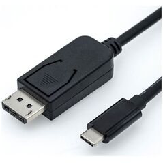 Alcasa GC-M0106 adapter kablowy 2 m USB Type-C DisplayPort Czarny