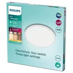 Philips Superslim CL550 -kattovalaisin, pyöreä, valkoinen, 1500 lm, 2700K