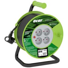 Acar przedłużacz bębnowy 25m czarny (M02048)