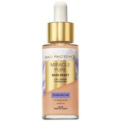Miracle Pure 2w1 Skin Reset pielęgnujący podkład z serum o wegańskiej formule 30-40 Fair to Light 30ml
