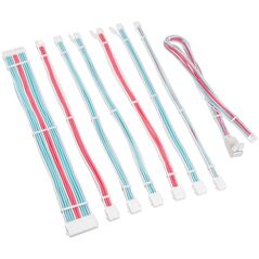 Kolink Kolink Core Pro Braided Cable Extension Kit 12V-2x6 Type 2 - Brilliant White/Neon Blue/Pure Pink 13338810 5999094005761