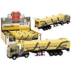 LeanToys Ciężarówka Z Przyczepą TIR Pojazd Transportowy 1:24  Dźwięki Światła