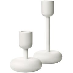 Κηροπήγια Iittala Nappula 107+183 mm, λευκές 2 τεμ. 13487015 6428501111492