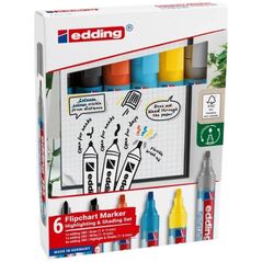 Marker do efektów na flipchartach 6 kolorów