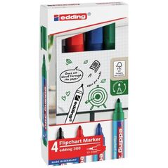 Marker do flipchartów 1,5-3 mm 4 kolory