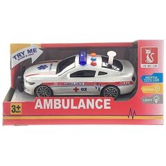 Auto karetka pogotowia światło i dźwięk 17cm