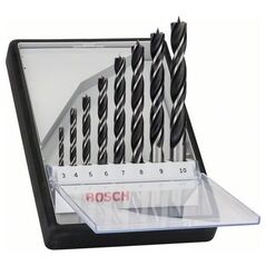 Wiertło Bosch do drewna kręte walcowe 7 4 5 3 6 10 8 9mm zestaw (2607010533)