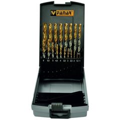 Wiertło Fanar WIERTLA ZESTAW NWKA FI  1,00-10,00MM 24PC CZW-24 HSSE TIN INOX