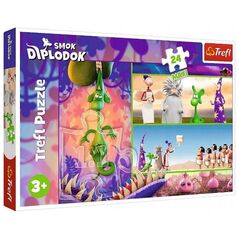 PUZZLE MAXI 24 Ciekawski Smok Diplodok 14376