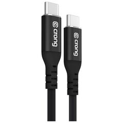 Crong Soft Link - Kabel 100W PD 5A USB-C do USB-C 120cm (czarny)