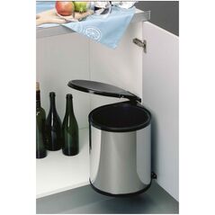 Κάδος απορριμμάτων Wesco με άνοιγμα πόρτας RONDO 13l, ατσάλι Wesco 13817606 4027801204730