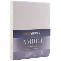 Decoking Prześcieradło Jersey Amber kremowy 220x200 cm