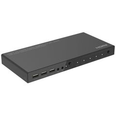 System przekazu sygnału AV MicroConnect Microconnect MC-HDMIKVM0401-4K przełącznik KVM Czarny