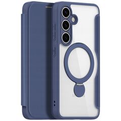 Etui Dux Ducis Skin X Pro na Samsung Galaxy S25+ z MagSafe i portfelem - niebieskie
