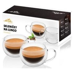 Eta ETA Lungo cups ETA518091010 For coffee, 2 pc(s), Dishwasher proof, Glass