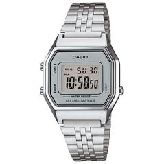 Zegarek Casio Zegarek damski Retro srebrny (LA680WEA-7EF)