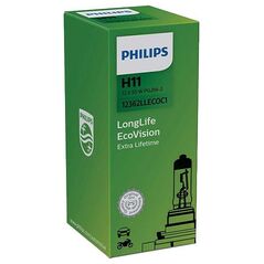 Philips ŻARÓWKA H11 12V/55W PGJ19-2 LONGLIFE ECOVISION PGJ19-2 1SZT