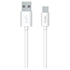 Καλώδιο δεδομένων Fonex USB σε Type-C 25W 1m By Fonex White 13452821 8026386216912