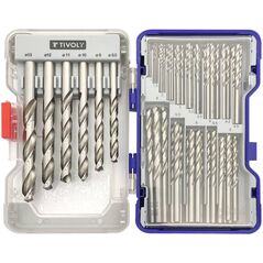 Τρυπάνι Tivoly Tivoly Metalo-grid rinkinys 100vnt./set. HSS Ø1-13 mm, 118° "Split point", šlifuoti. 13665974 3221912291103