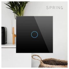 Hurtel Spring Tripolis sensorinis jungiklis, nuotolinis valdymas (WIFI), Juodas 13783885 713239860993