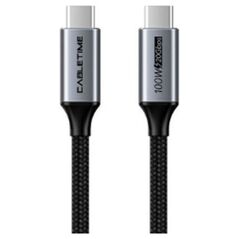 Καλώδιο USB Extra Digital Kabelis USB3.2, USB-C - USB-C, 20Gbps, 100W, 20V/ 5A, 4K/ 60HZ, 1m 14067362 6975285500115