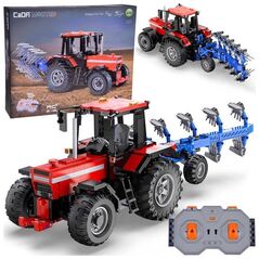 Jokomisiada Duży Zestaw klocków 1675-ele 1:17 Traktor + pług Zdalnie sterowany ZA5251