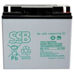 Akumuliatorius (AGM) SSB SBL 18Ah 12V F3 VRLA (pakuotėje 2)