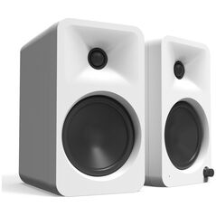 KANTO AUDIO 140W POWERED REFERENCE DESKTOP SPEAKERS WITH BLUETOOTH - WHITE, PAIR (INCLUDES TYPE G POWER CORD)