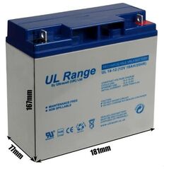 Akumuliatorius Ultracell UL18-12 (18 Ah, 12V)
