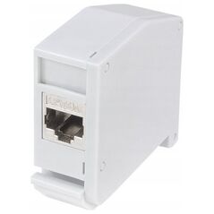 LogiLink LogiLink Hutschienenadapter m.Cat.6A-Kupplung,2xRJ45-Buchse