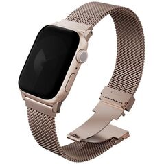 UNIQ Dante Pro Strap for Apple Watch 49/46/45/44mm Stainless Steel Metallic Pink