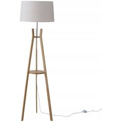 Lampa podłogowa Boltze Lampa stojąca do salonu AVAL, klosz z materiału imitującego len, 153 cm