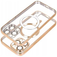 OEM Futerał ELECTRO MAG COVER kompatybilny z MagSafe do SAMSUNG S24 Plus złoty
