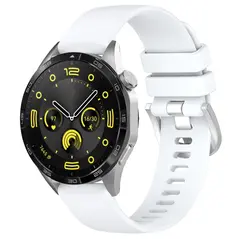 Bizon Strap Watch Silicone Pro Huawei Watch GT 5 Pro 42mm/GT 5 41mm/GT 4 41mm white