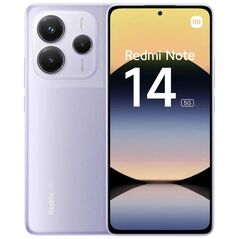 Xiaomi Redmi Note 14 5G NFC 8GB RAM 256GB Purple (XIAMZB0IO1EU) (MZB0IO1EU) έως 12 άτοκες Δόσεις
