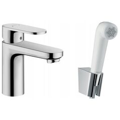 Bateria umywalkowa Hansgrohe Washbasin faucet with bidet hand shower and shower hose 160 cm Hansgrohe Vernis Blend 71215000, chr