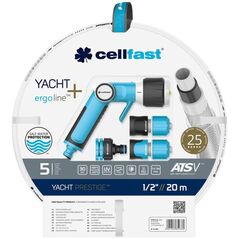Cellfast Zestaw ogrodowy 20m 1/2" z końcówkami Cellfast Yacht Prestige