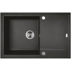 Zlewozmywak Laveo SBEA711T ZLEW MEGALO GRANITOWY CZARNY 50X78 1KOM + OC, SYFON, BATERTIA BKZ_768// ZL.KUCH.SBEA711T
