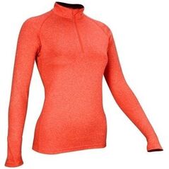 Avento T-shirt for women AVENTO 33VG KOR 38 Coral melange/White/Silver