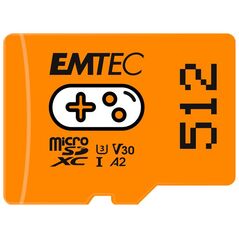 Karta Emtec Gaming MicroSDXC 512 GB Class 10 UHS-I/U3 A2 V30 (ECMSDM512GXCU3G)