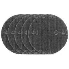 Graphite Siatka ścierna do gipsu na rzep 180 mm, K40, 5szt do szlifierki 59G263