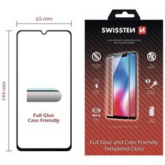 Swissten Tempered Glass with Black Edges (Frame & Case Friendly) for iPhone 15