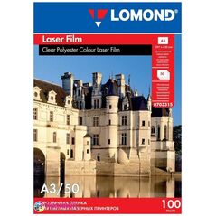 Lomond Lomond PET Film for b/w & color laser printers Clear A3, 50 sheets