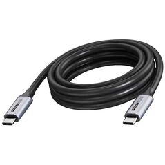 VISION Professionelles Installationskabel USB-C - LEBENSLANGE GARANTIE - USB 3.2 20 Gbps - Koaxialkabelkonstruktion - Maximale Auflosung 4K 60 Hz - Unterstutzt Ladestrom von 3A - USB-C 3.2 (M) zu USB-C 3.2 (M) - Aussendurchmesser 4,5 mm - 22+30 AWG -