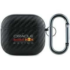 Red Bull PU Carbon Logo Case for AirPods 4 Black