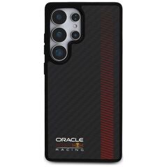 Red Bull Real Carbon Fiber Powerbar MagSafe Case for Samsung Galaxy S25 Ultra Black