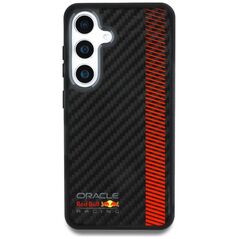 Red Bull Real Carbon Fiber Powerbar MagSafe Case for Samsung Galaxy S25+ Black