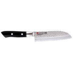 Kasumi Nóż Santoku, mały kuty VG10 HM dł. 13 cm młotkowa