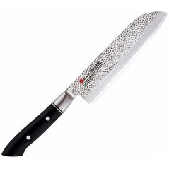 Kasumi KASUMI Nóż Santoku kuty VG10 HM dł. 18 cm młotkowany uniwersalny